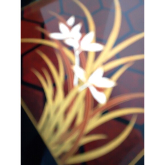 Vintage Himark Enterprises 10" Lacquer Tray Nishi Garden Hollywood Regency MCM - Picture 7 of 12